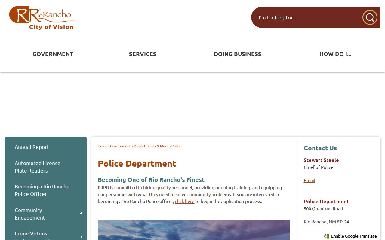 Rio Rancho warrant search, police and records contact