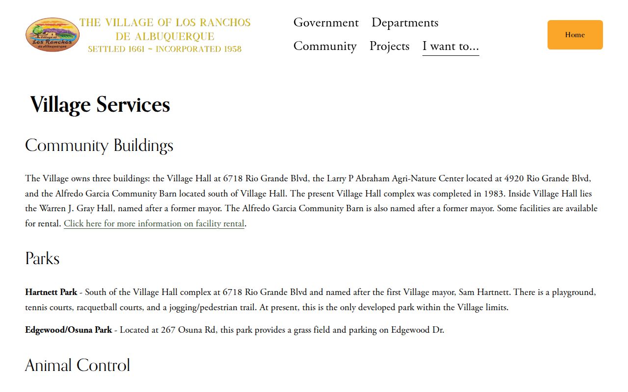 Bernalillo County municipal warrant search, Los Ranchos BCSO services